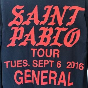 Saint Pablo Tour Long Sleeve Shirt KANYE WEST 2016